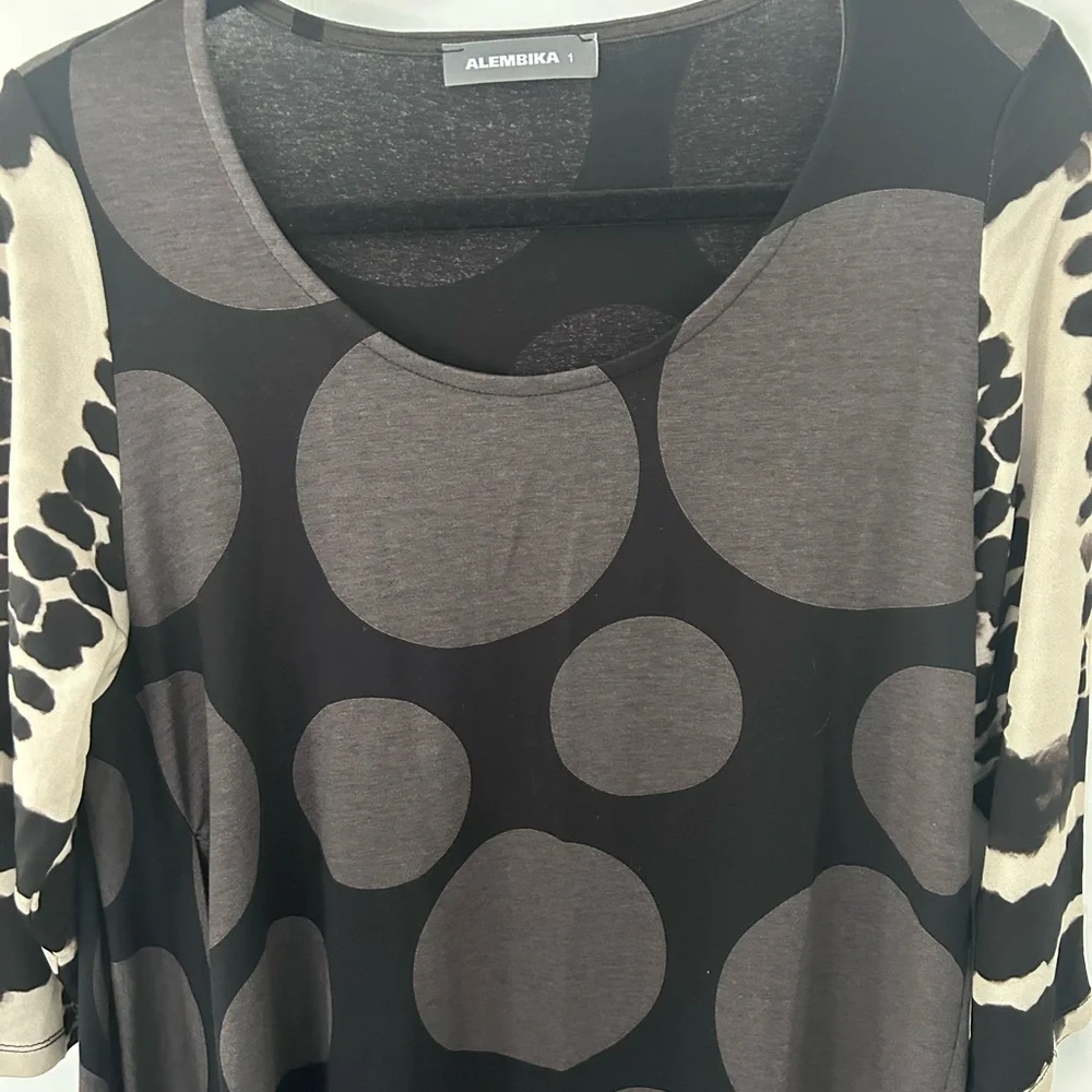 ALEMBIKA POLKA DOT BALOON DRESS SIZE 1/US SIZE 6 - Picture 6 of 8